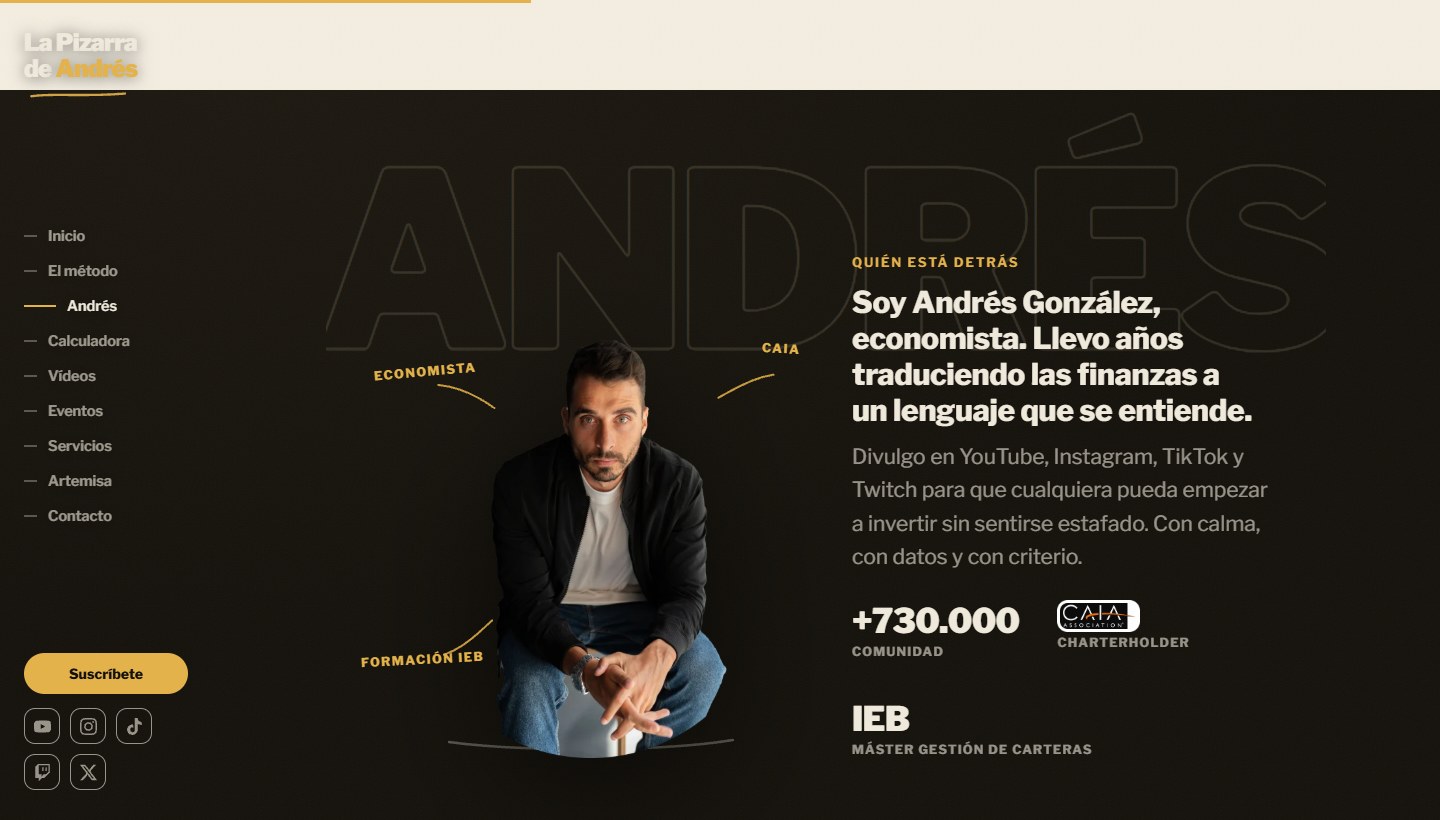 La Pizarra de Andrés — Servicios