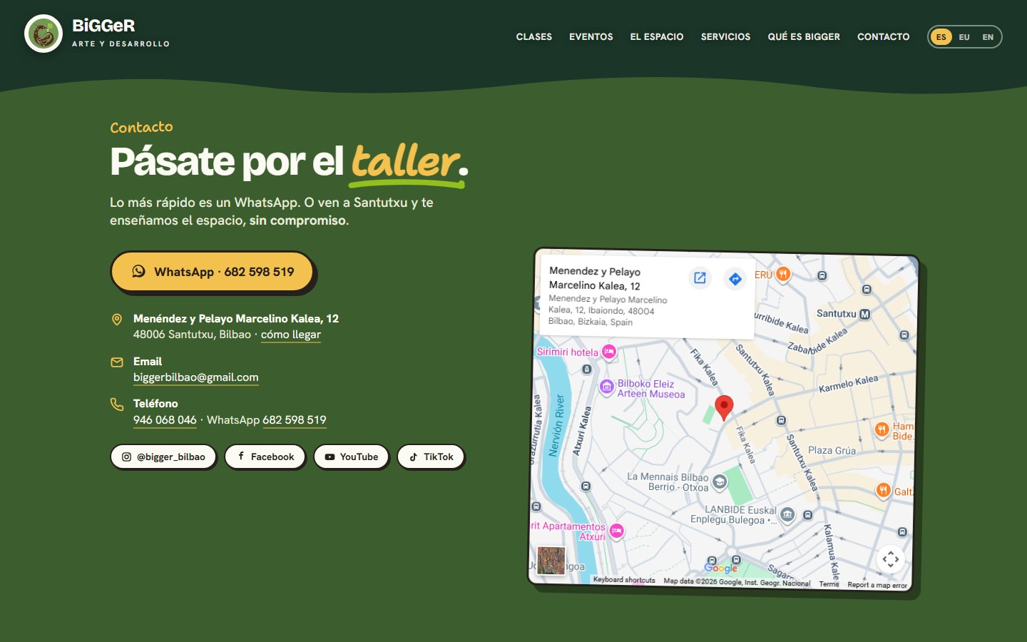 Bigger — Contacto