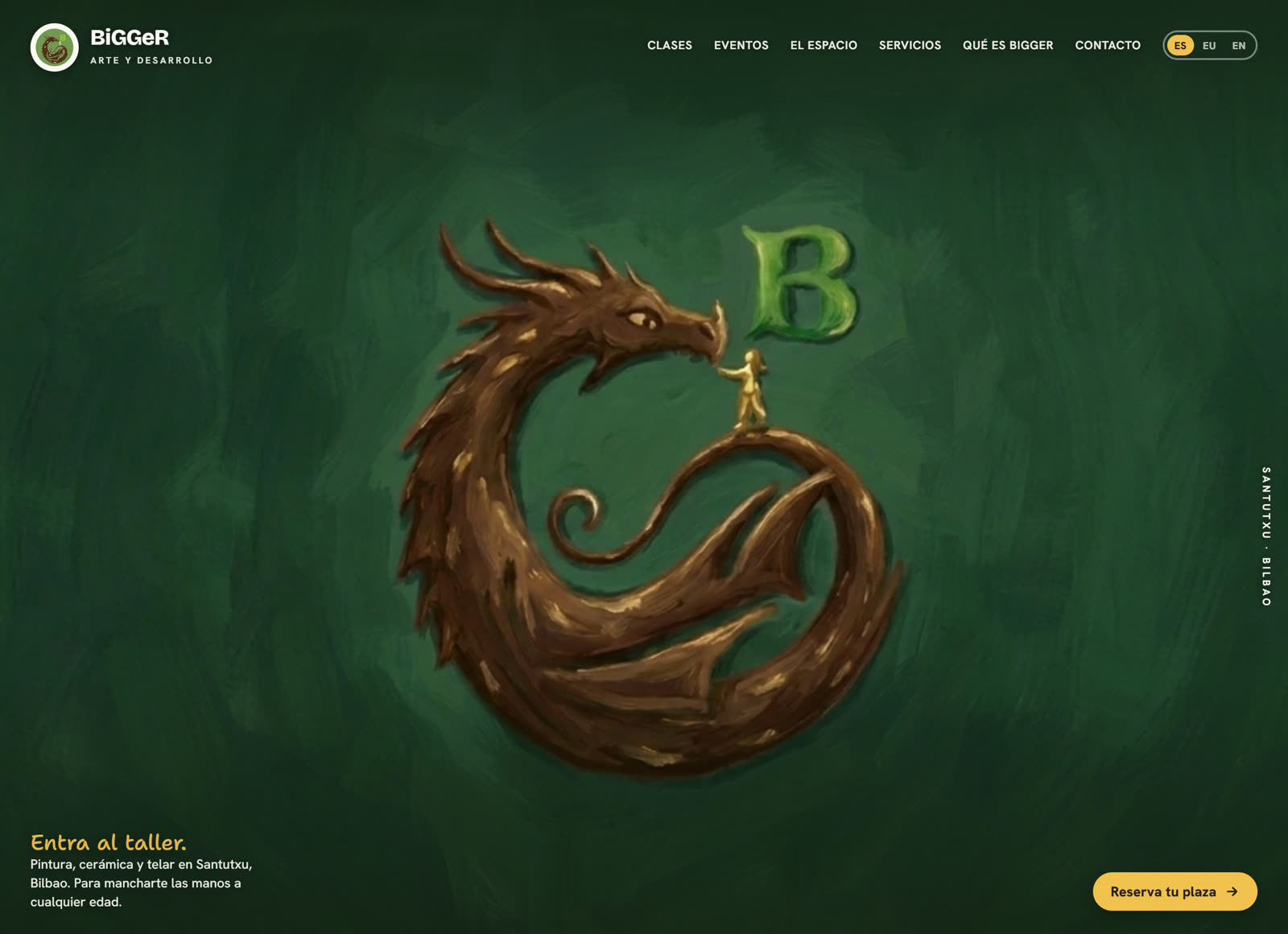 Portada de la web de Bigger
