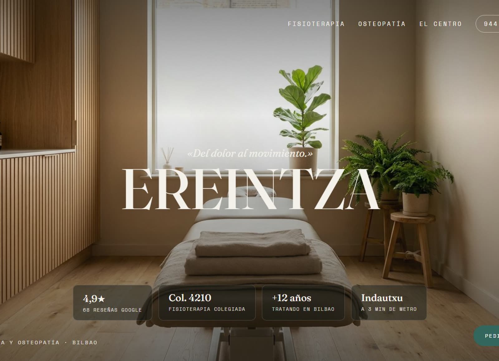 Portada de la web de Ereintza